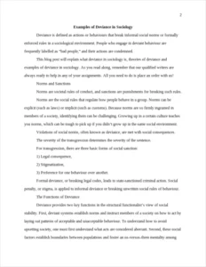 Examples of Deviance in Sociology β page 2