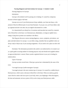 nursing diagnosis for syncope – page 2