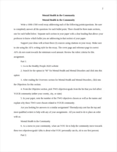 Mental Health in the Community β page 2