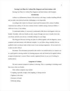nursing care plans asthma – page 2