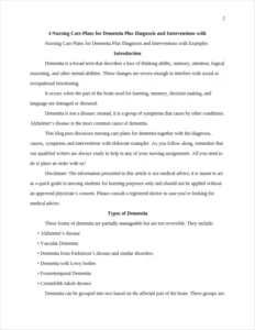 nursing care plans for dementia – page 2