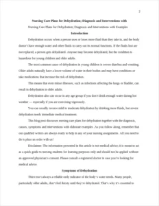 Nursing care plans for dehydration – page 2