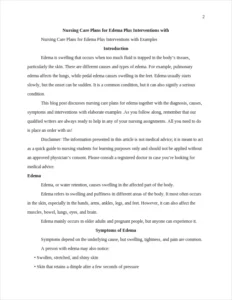 nursing care plans for edema β page 2