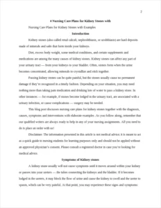 nursing care plan for kidney stones β page 2