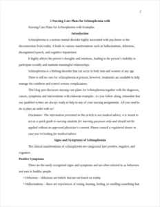 Nursing Care Plans for Schizophrenia β page 2