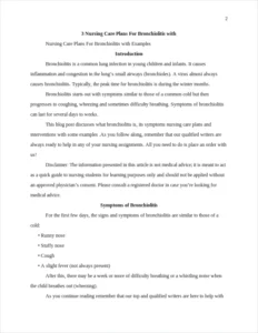 nursing care plans for bronchiolitis β page 2