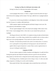 Nursing Care Plans for GERD β page 2