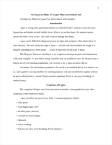 nursing care plans for lupus β page 2