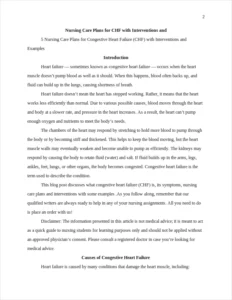 nursing care plans for CHF β page 2