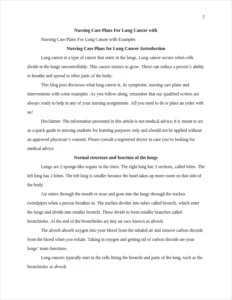 nursing care plans for lung cancer β page 2