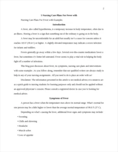 nursing care plans for fever β page 2