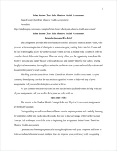Brian Foster Chest Pain Shadow Health Assessment – page 2