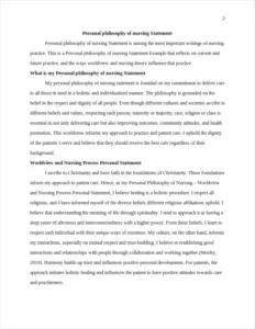 personal philosophy of nursing statement – page 2