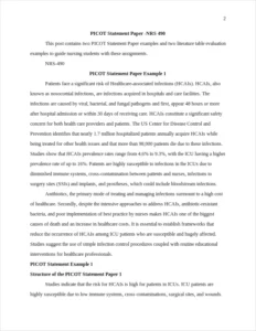 PICOT Statement Paper β page 2