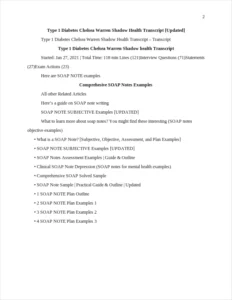 Chelsea Warren Shadow health Transcript – page 2