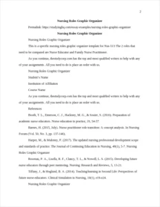 Nursing Roles Graphic Organizer – page 2