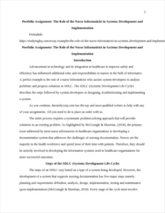 The Role of the Nurse Informaticist in Systems Development and Implementation – page 2
