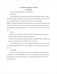 Four Mindsets – page 2