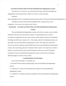 Assessment and Observation of the Musculoskeletal and Integumentary Systems – page 2