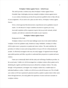 Workplace Violence against Nurses – page 2
