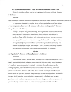 Change Dynamics in Healthcare – page 2