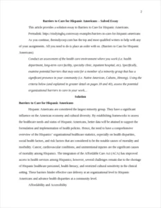 Barriers to Care for Hispanic Americans β page 2