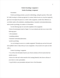 Positive Psychology Assignment β page 2