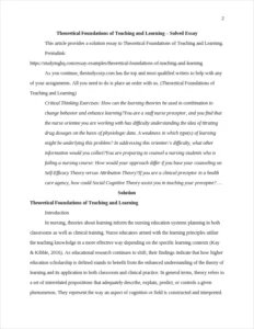 Theoretical Foundations of Teaching and Learning β page 2