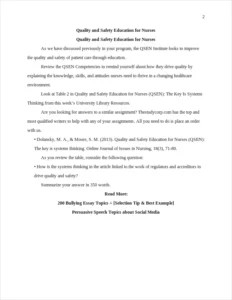 Quality and Safety Education for Nurses β page 2