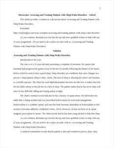 Assessing and Treating Patients with Sleep/Wake Disorders β page 2