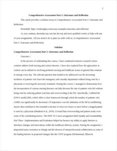 Outcomes and Reflection β page 2