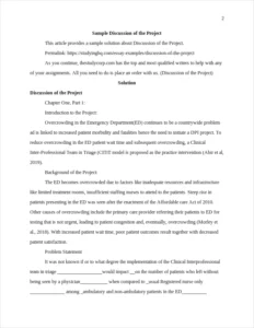 Discussion of the Project β page 2