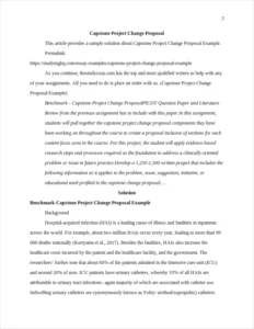 Capstone Project Change Proposal Example β page 2