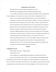 Comprehensive SOAP – page 2