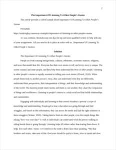 Importance Of Listening To Other People’s Stories – page 2