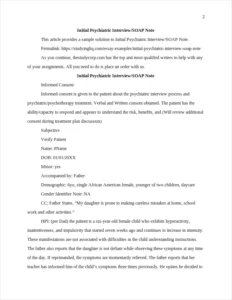 Initial Psychiatric Interview β page 2