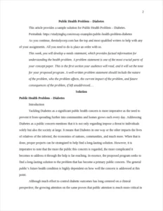 Public Health Problem β Diabetes β page 2