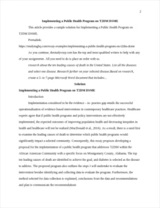 Implementing a Public Health Program on T2DM DSME β page 2