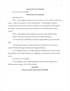 SOCIOLOGY OF TOURISM β page 2