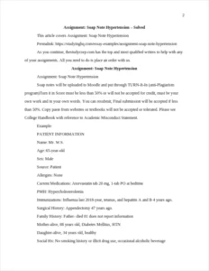 Assignment: Soap Note Hypertension β page 2