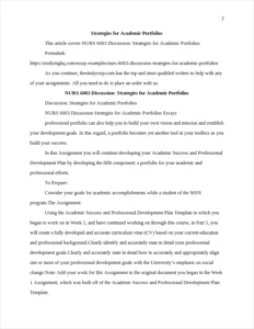 Strategies for Academic Portfolios – page 2