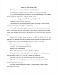 CWV 101 Topic 6 Study-Guide – page 2