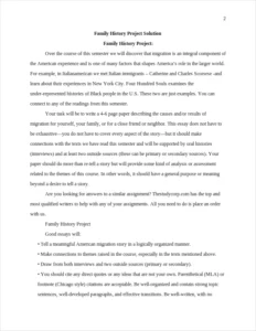 Family History Project – page 2