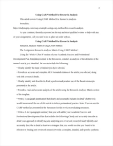 Using CARP Method For Research Analysis β page 2