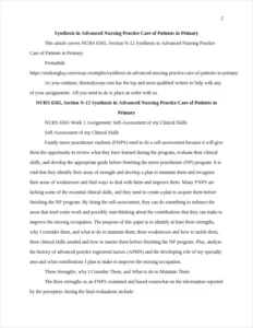 Synthesis in Advanced Nursing Practice Care of Patients in Primary – page 2