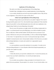Implications Of Prescribing Drugs – page 2