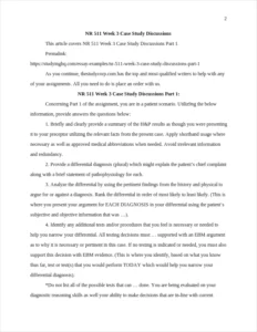 NR 511 Week 3 Case Study Discussions β page 2