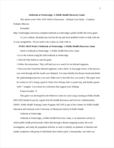 Outbreak at Watersedge: A Public Health Discovery Game – page 2