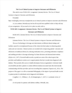 The Use of Clinical Systems to Improve Outcomes and Efficiencies – page 2