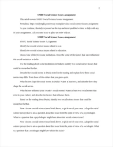 SNHU Social Science Issues Assignment – page 2